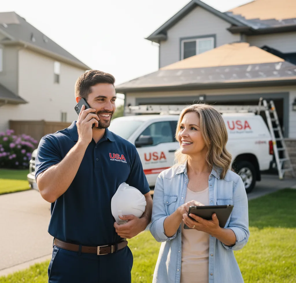 USA Roof Repair Experts customer support in Waller